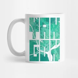 Yangon, Myanmar City Map Typography - Watercolor Mug